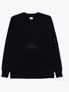 Extra Fine Merino Wool Crew Neck Knit Top Navy - CP COMPANY - BALAAN 2