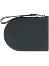 Pin D Taurillon Soft Grain Leather Card Wallet Forest - DELVAUX - BALAAN 5