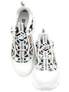 Arthur Vintage Check Cotton Leather Low Top Sneakers White - BURBERRY - BALAAN 3