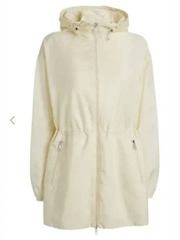 Wete Wete Short Hooded Windbreaker Jacket Wete Hooded Jacket White - MONCLER - BALAAN 1