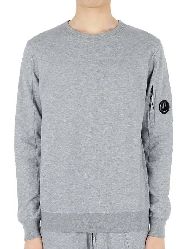 Light Fleece Sweatshirt Grey - CP COMPANY - BALAAN 2