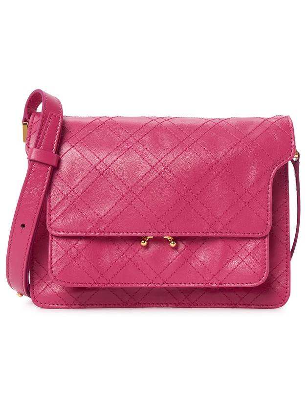 Women's Trunk Medium Shoulder Bag Pink - MARNI - BALAAN 1