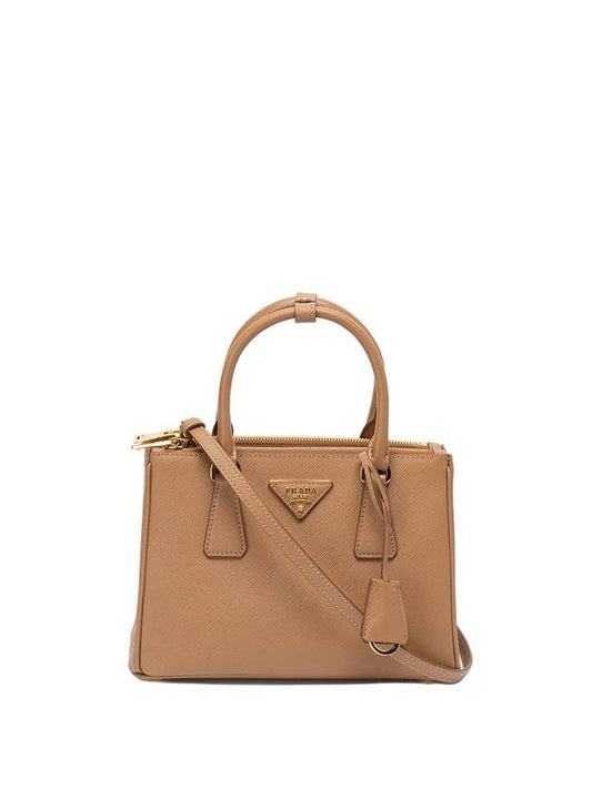 Small Galleria Saffiano Leather Handbag 1BA896NZVVEOO F03OE CARAMEL - PRADA - BALAAN.