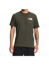 Men's Box NSE Short Sleeve T Shirt Green - THE NORTH FACE - BALAAN 2