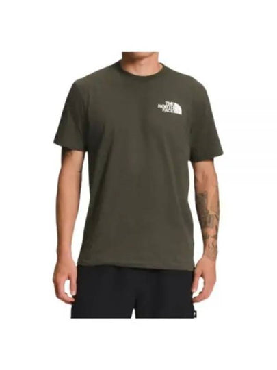 Men's Box NSE Short Sleeve T Shirt Green - THE NORTH FACE - BALAAN 2