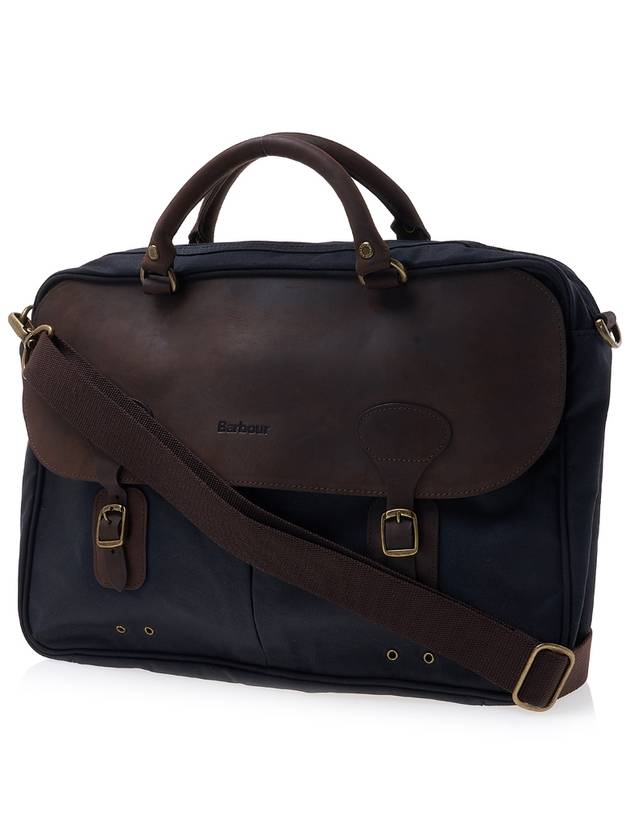 waxed cotton briefcase - BARBOUR - BALAAN 3