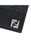 FF Square Leather Card Wallet Black - FENDI - BALAAN 7