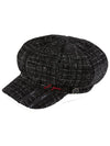 golf wear Tweed madoros hat Black - J JANE - BALAAN 3