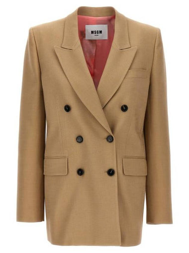 Suit Jacket 3641MDG09Y24701023 Beige - MSGM - BALAAN 1