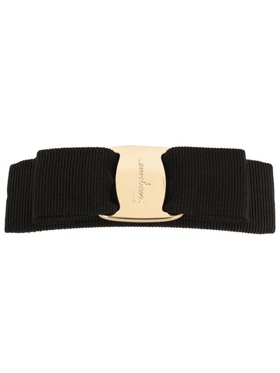 Vara Bow Hair Clip Black - SALVATORE FERRAGAMO - BALAAN 2