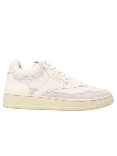 Open Mesh Mid Low Top Sneakers White - AUTRY - BALAAN 1