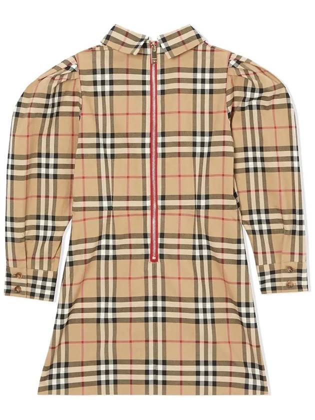 12th Anniversary Kids Women s Puff Sleeve Check Dress 8030323 - BURBERRY - BALAAN 3