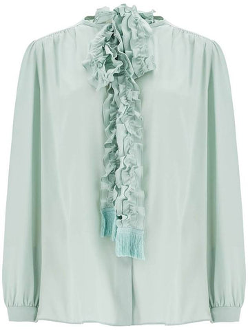 silk blouse with bow detail - VALENTINO - BALAAN 1