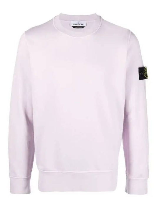 Wappen Patch Crew Neck Sweatshirt Pink Quartz - STONE ISLAND - BALAAN 2