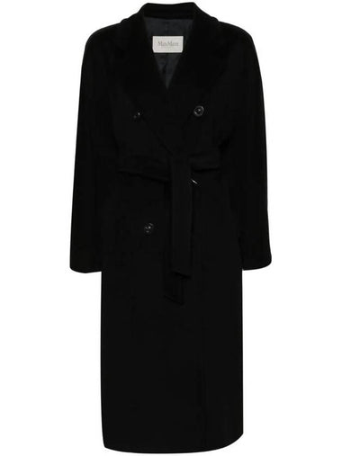 Madame Belt Double Coat Black - MAX MARA - BALAAN 1