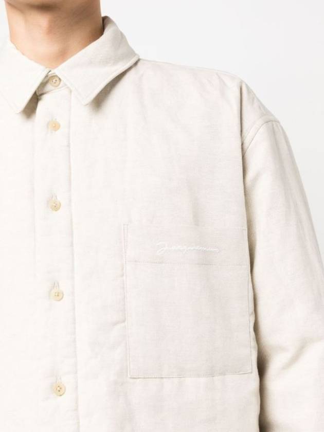 La Chemise Boulanger Puffed Overshirt Padded Light Beige - JACQUEMUS - BALAAN 5