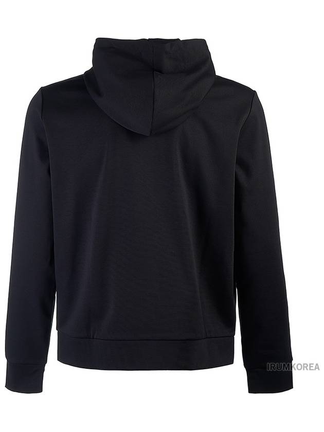 Men's Logo Zip-Up Hoodie Black - EMPORIO ARMANI - BALAAN 4