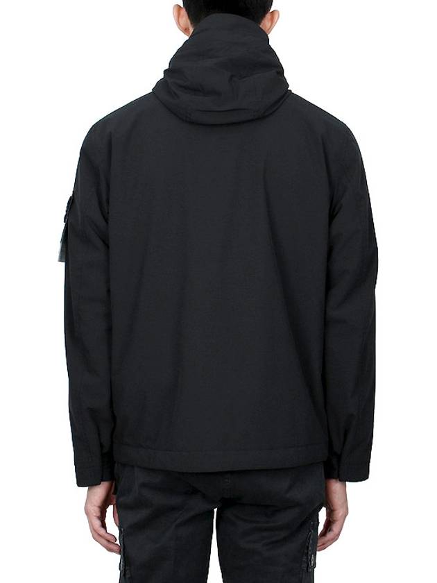 Compass Badge Hooded Jacket Black - STONE ISLAND - BALAAN 6