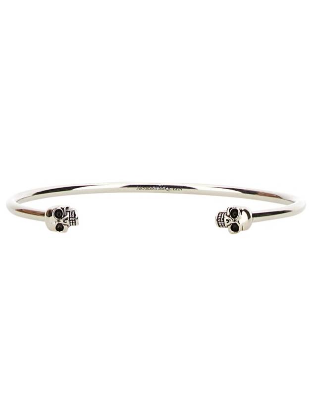 Women's Twin Skull Bracelet Silver - ALEXANDER MCQUEEN - BALAAN 4