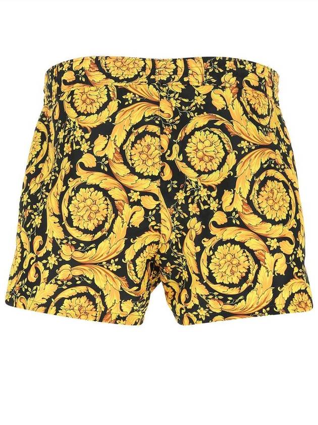 Barocco Print Swim Shorts Yellow - VERSACE - BALAAN 3