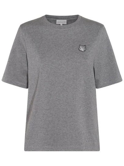 Bold Fox Head Patch Comfort Short Sleeve T-Shirt Grey - MAISON KITSUNE - BALAAN 2