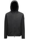 Carles Hooded Jacket Black - MONCLER - BALAAN 1