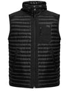 Logo Applique Padded Vest Black - BURBERRY - BALAAN 2