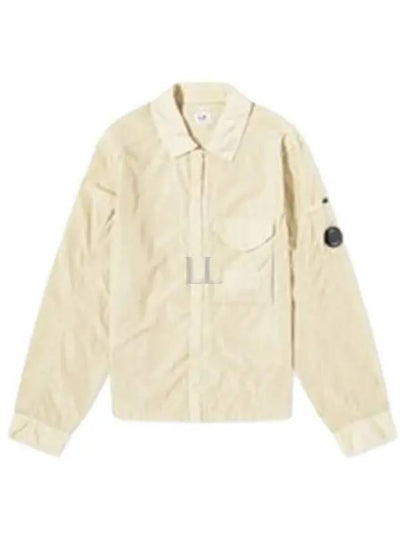 Chrome-R Zip-Up Over Long Sleeve Shirt Beige - CP COMPANY - BALAAN 2