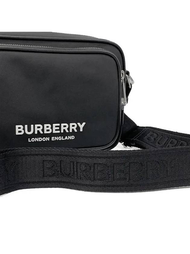 Logo Print Nylon Crossbody Bag Black - BURBERRY - BALAAN 7