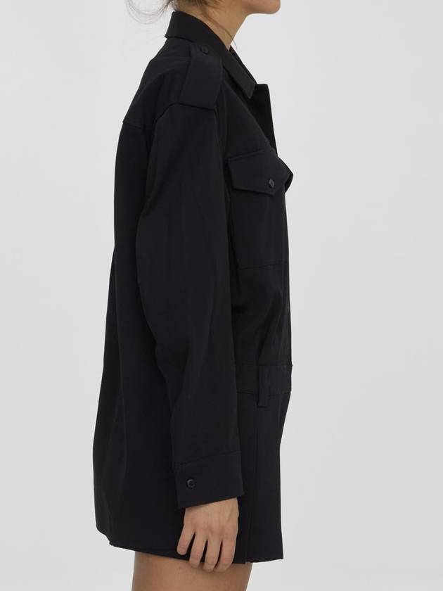 Pre-Styled Romper In Cotton Twill - ALEXANDER WANG - BALAAN 3