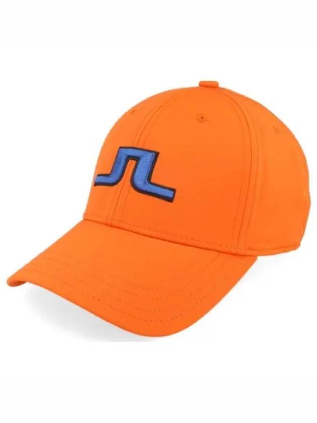 Angus Embroidered Logo Ball Cap Tangerine Tango - J.LINDEBERG - BALAAN 2