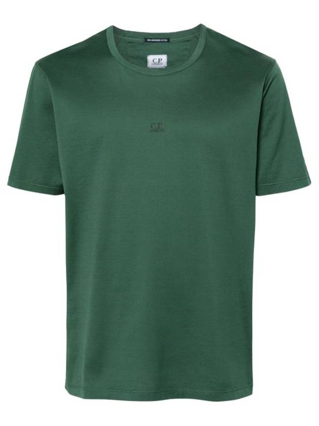 70/2 Mercerized Jersey Short Sleeve T-Shirt Green - CP COMPANY - BALAAN 1