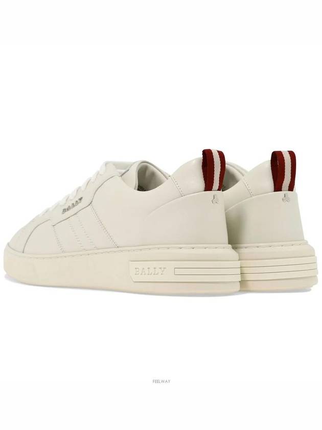 Women's New Maxim Leather  Low Top Sneakers White WK0050 NA003 U001 - BALLY - BALAAN 3