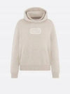 Logo Cashmere Hoodie Beige - DIOR - BALAAN 2