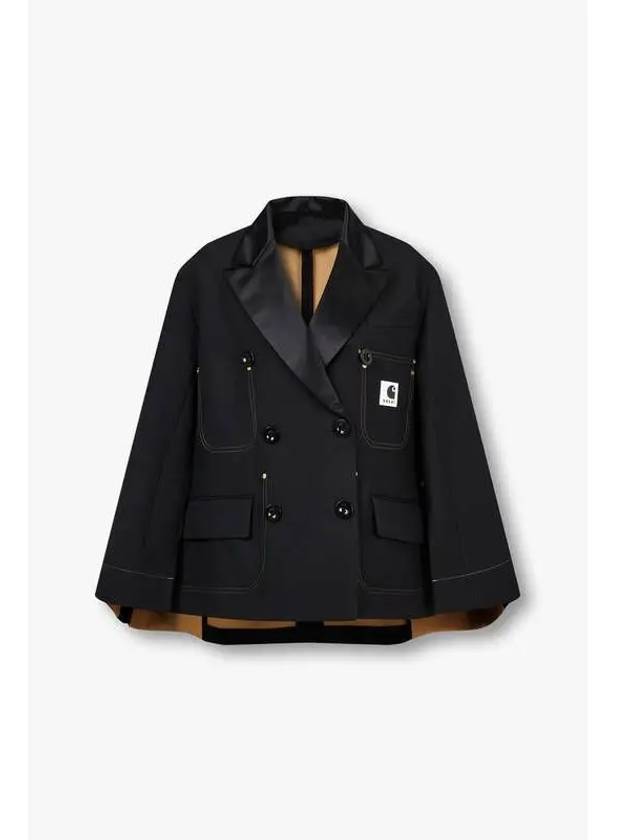 CARHARTT Women s Shooting Double Cape Jacket Black - SACAI - BALAAN 1