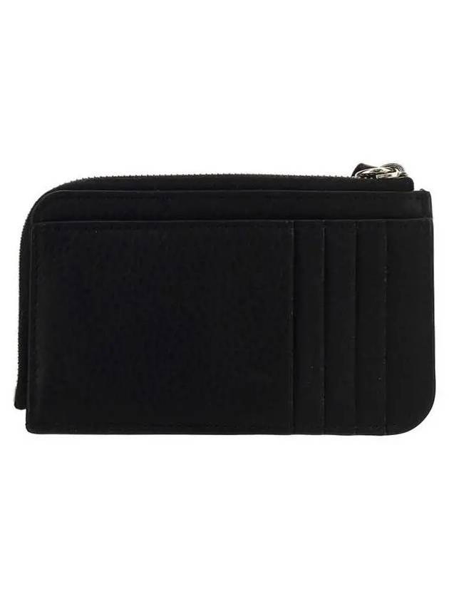 Alphabet Half Zipper Leather Card Wallet  Black - CHLOE - BALAAN 4