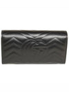 GG Marmont Matelasse Continental Long Wallet Black - GUCCI - BALAAN 3