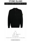 Wappen Patch Button Knit Top Black - STONE ISLAND - BALAAN 3