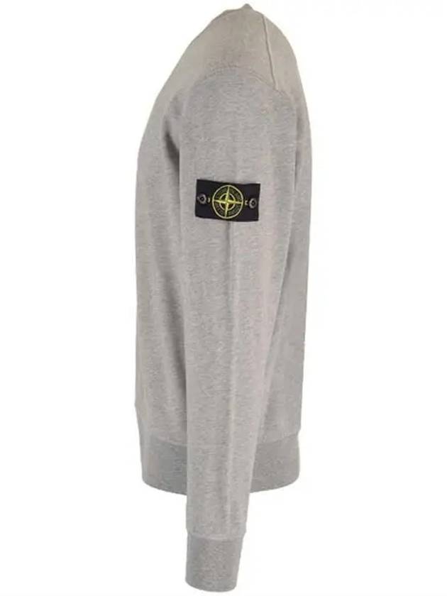 Wappen Patch Garment Dyed Sweatshirt Grey - STONE ISLAND - BALAAN 4