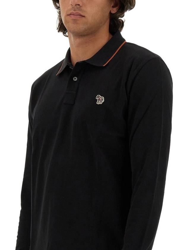 Ps Paul Smith Polo Shirt With Zebra Patch - PAUL SMITH - BALAAN 4