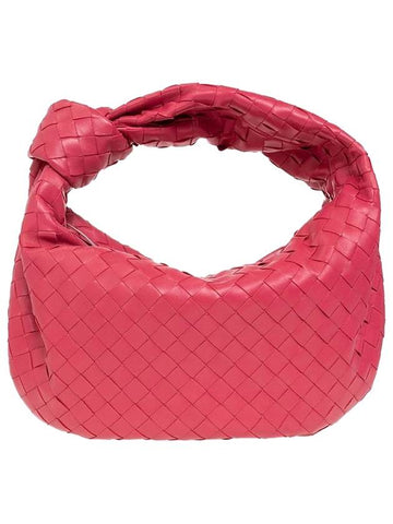 Teen Jodie Intrecciato Leather Tote Bag Pink - BOTTEGA VENETA - BALAAN 1