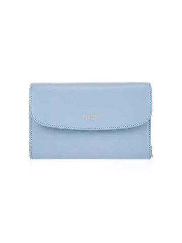 Women s La Prima leather clutch bag sky blue - GIORGIO ARMANI - BALAAN 1