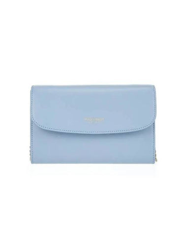 Women s La Prima leather clutch bag sky blue - GIORGIO ARMANI - BALAAN 1