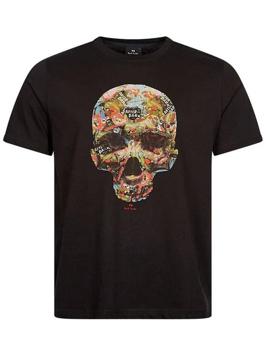 Skull Print Cotton T-Shirt M2R011RMP443779 B0710992762 - PAUL SMITH - BALAAN 2