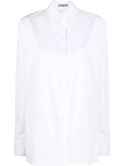 Classic Cotton Long Sleeve Shirt White - PRADA - BALAAN 2