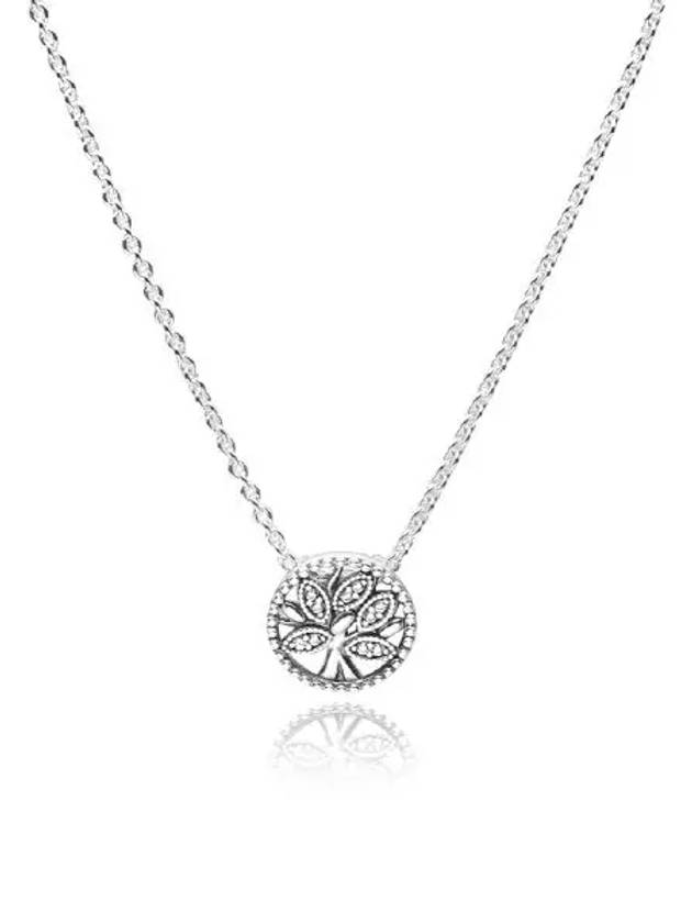 Sparkling Tree Of Life Necklace Silver - PANDORA - BALAAN 5