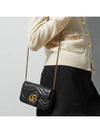 GG Marmont Matelasse Leather Super Mini Bag Black - GUCCI - BALAAN 6