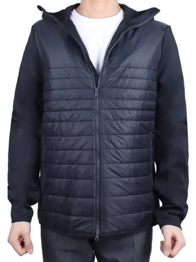 Men's Martino Quilted Zip-Up Hoodie Black - J.LINDEBERG - BALAAN 2