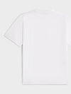 Logo Print Cotton Short Sleeve T-shirt White - CELINE - BALAAN 5