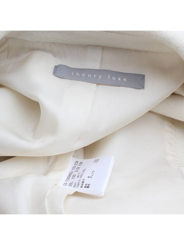 Lux Ivory Pure Wool Coat 55 - THEORY - BALAAN 3